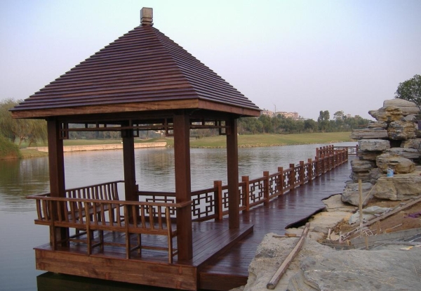 戶(hù)外塑木涼亭