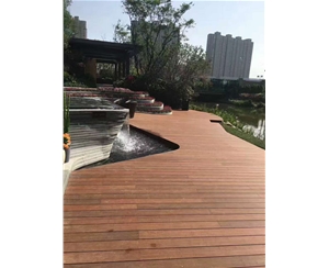 木塑海邊木棧道