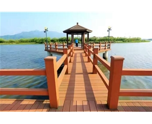 防腐木地板涼亭