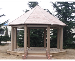 木塑涼亭